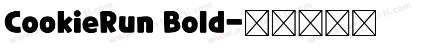 CookieRun Bold字体转换